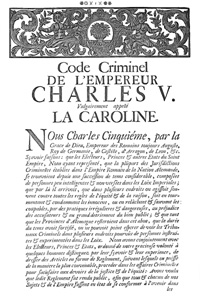 Premire page de 'La Caroline' 